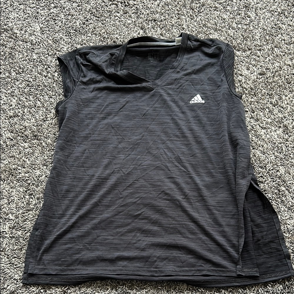 Adidas Black Short Sleeve Tee with Iconic Design